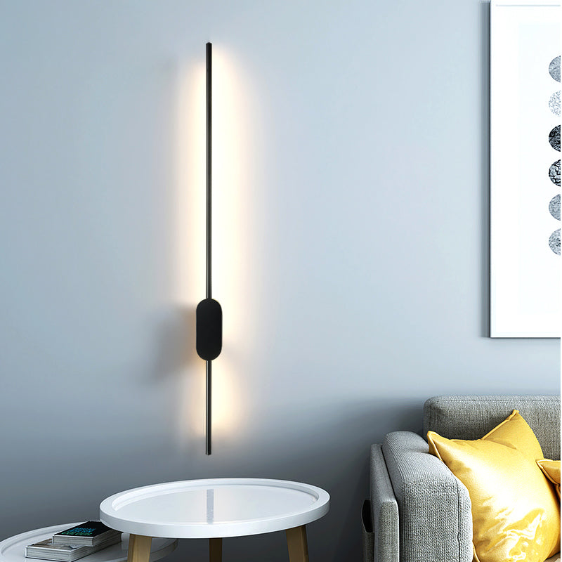 Modern Style Linear Shape Wall Sconce Metal Wall Lighting for Bedroom
