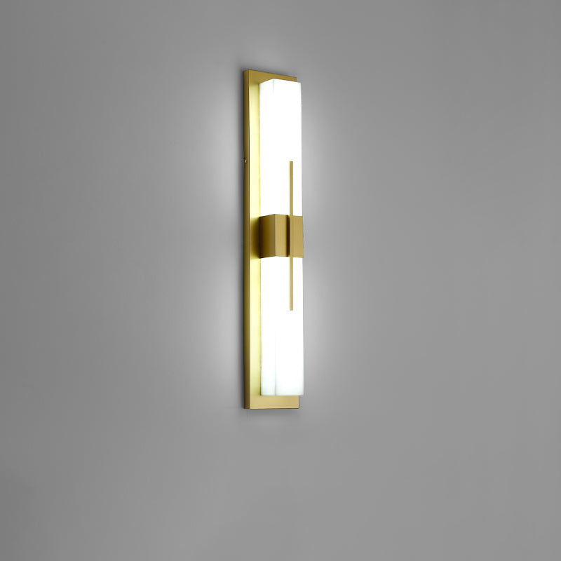 1-Light Modern Wall Sconce Simple Stone Wall Mount Lamp for Living Room