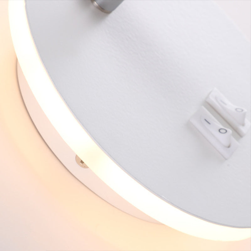 Modern Wall Sconce Simple LED Wall Mount Lamp with Acrylic Shade for Living Room