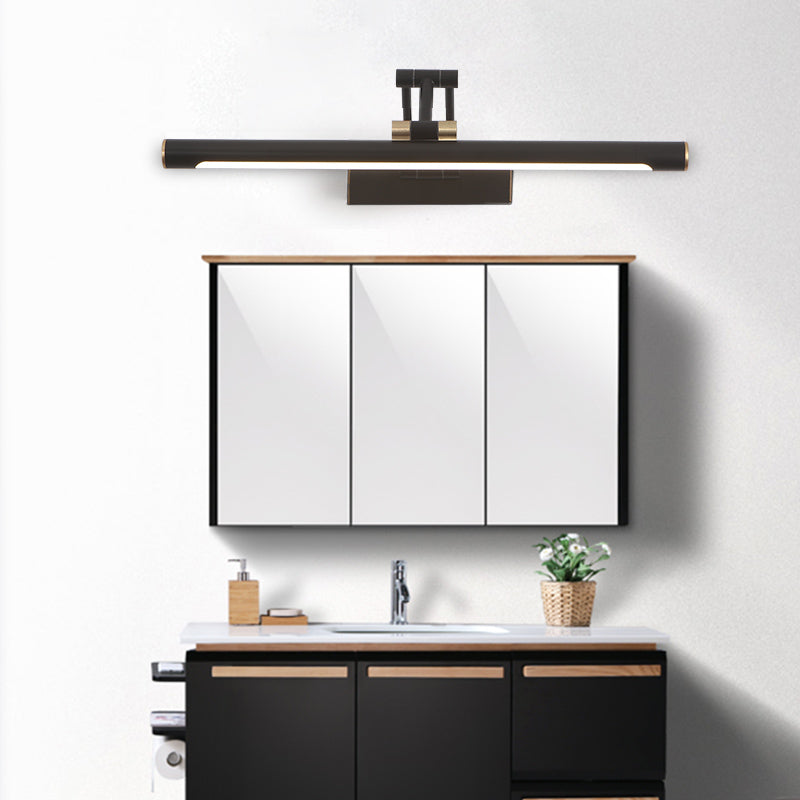 1-Light Linear Wall Sconce Modern Style Metal Sconce Lamp for Shower Room