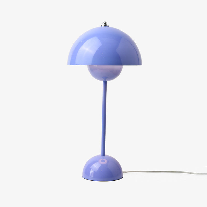 Macaron Style Table Lamp 1-Light Desk Lamp with Metal Shade for Bedroom