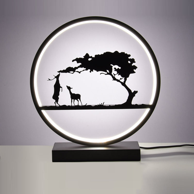 Modern Metal Table Lamp 1-Light LED Desk Lamp for Living Room