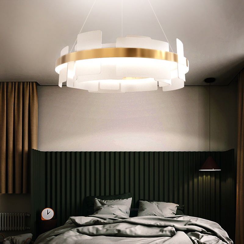 Gold Nordic Chandelier Acrylic Led Pendant Light for Living Room Bedroom
