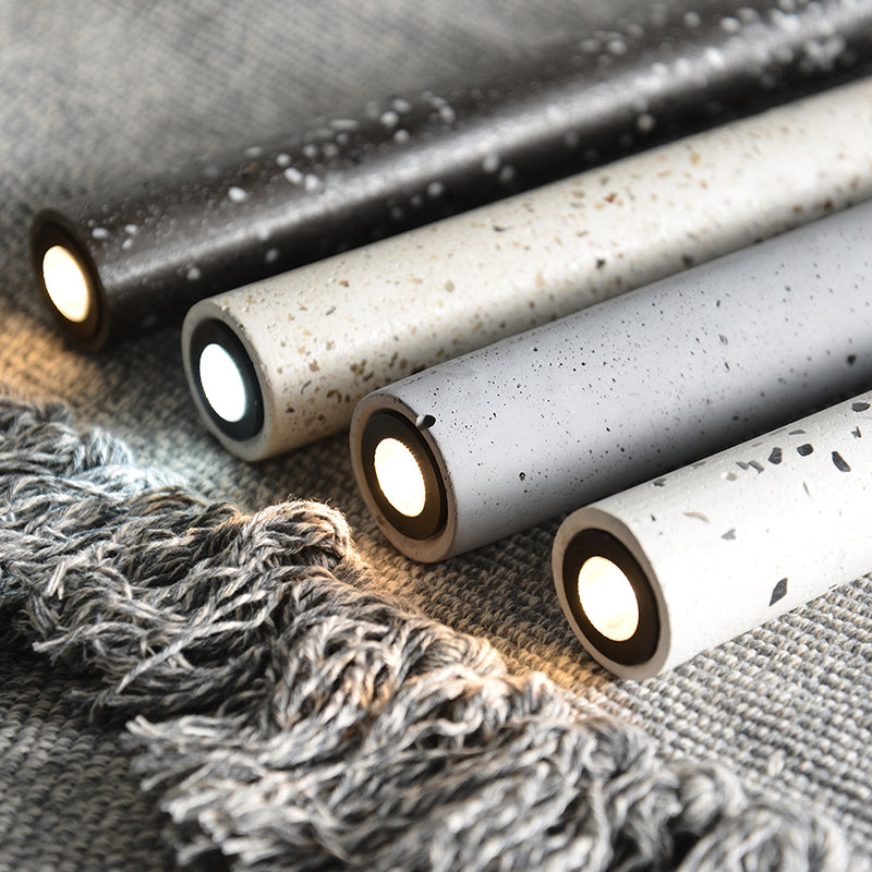 Modern Style Hanging Light Fixture 1-Light Pendant Lamp with Stone Shade for Living Room