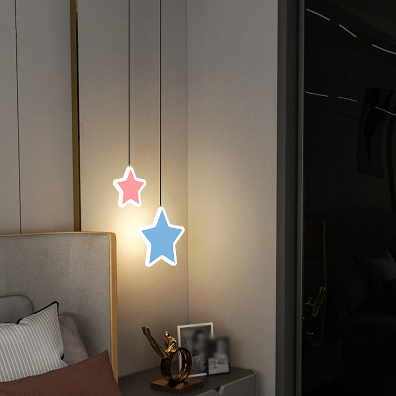 Modern Simple Aluminum Ceiling Lamp Line Shape LED Pendant Light for Bedroom