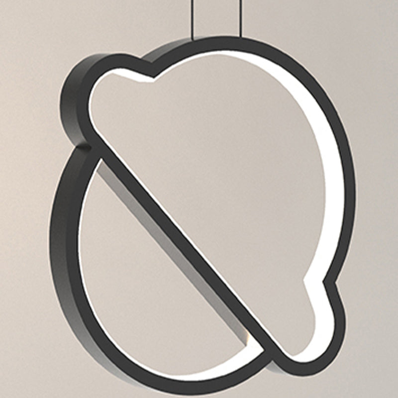 Modern Simple Aluminum Ceiling Lamp Line Shape LED Pendant Light for Bedroom