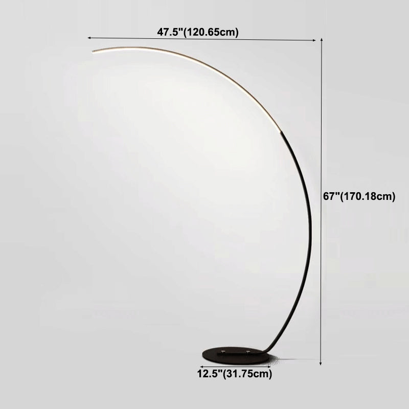 Strip Shape Floor Light 1-Light LED Floor Standing Light Fixture for Living Room