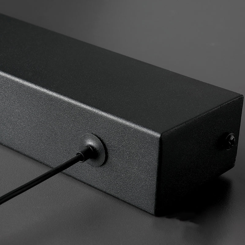 Aluminum Island Lamp Modern 1-Head Linear Restaurant Pendant Light with Acrylic Shade