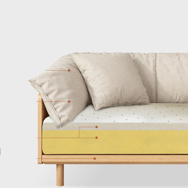 Modern Sofa Pillow Top Arm 33.4"W Sofa with 2 Pillows for Living Room