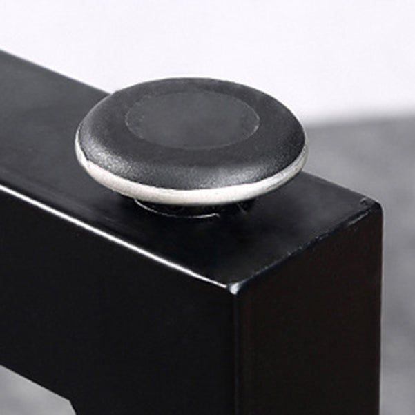 Natural Wood Top Bar Table Rectangle Industrial Footrest Indoor Bar Dining Table