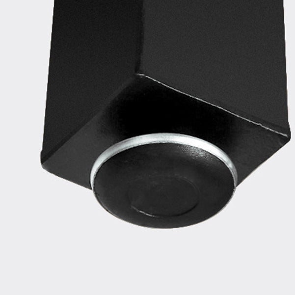 Indoor Brown Wood Bistro Table Modern Rectangle Footrest Cocktail Bar Table