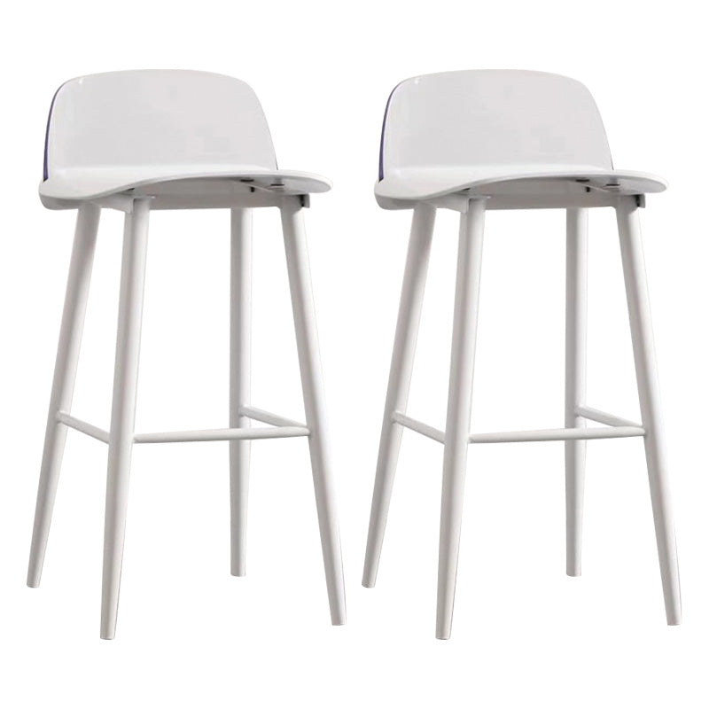 Scandinavian Footrest Home Stool Matte Finish Plastic Bar Stool