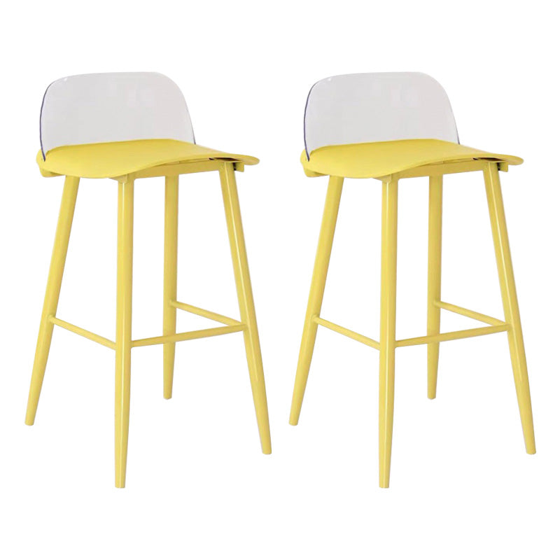 Scandinavian Footrest Home Stool Matte Finish Plastic Bar Stool