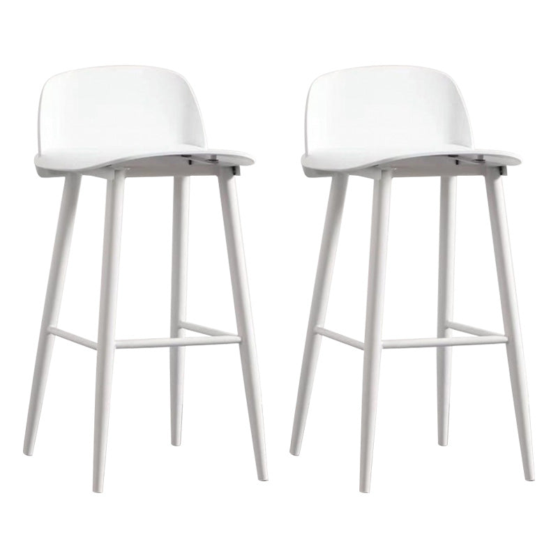 Scandinavian Footrest Home Stool Matte Finish Plastic Bar Stool