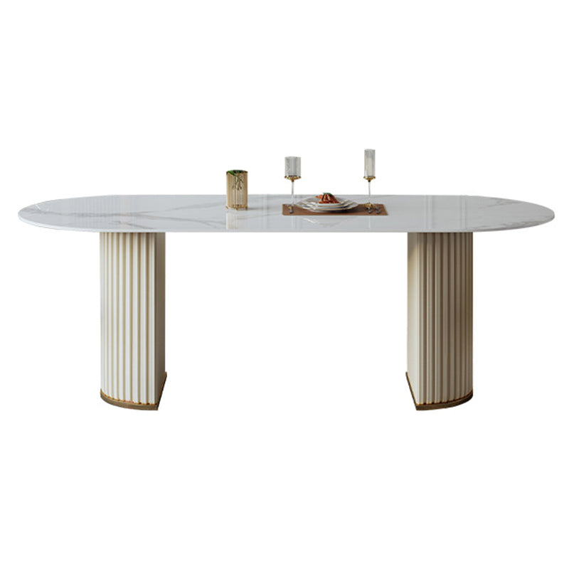 Glam 1/2/5/6/7/8 Pieces Dining Set Sintered Stone Dining Table Set