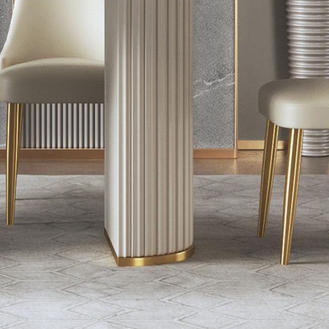 Glam 1/2/5/6/7/8 Pieces Dining Set Sintered Stone Dining Table Set