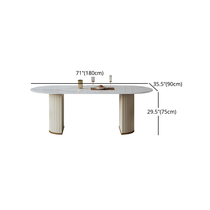 Glam 1/2/5/6/7/8 Pieces Dining Set Sintered Stone Dining Table Set
