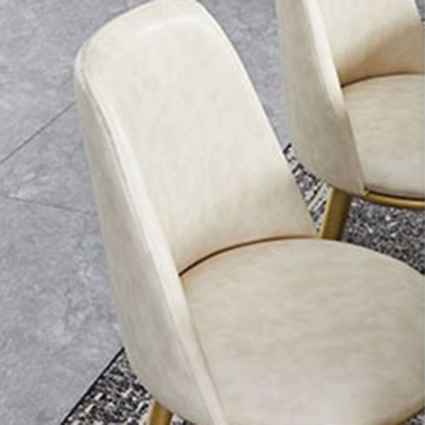 Luxury 1/4/5/7 Pieces Dining Set Sintered Stone Top Dining Table with Leather Chairs