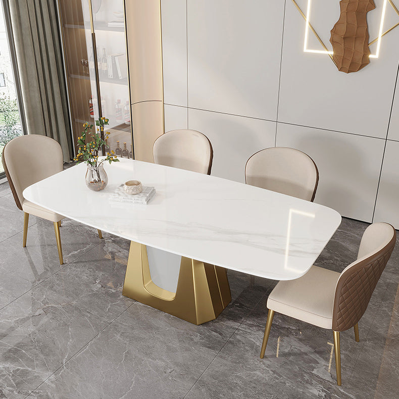 Modern 1/3/4/5/7 Pcs Dining Chairs Set Sintered Stone Dining Room Set