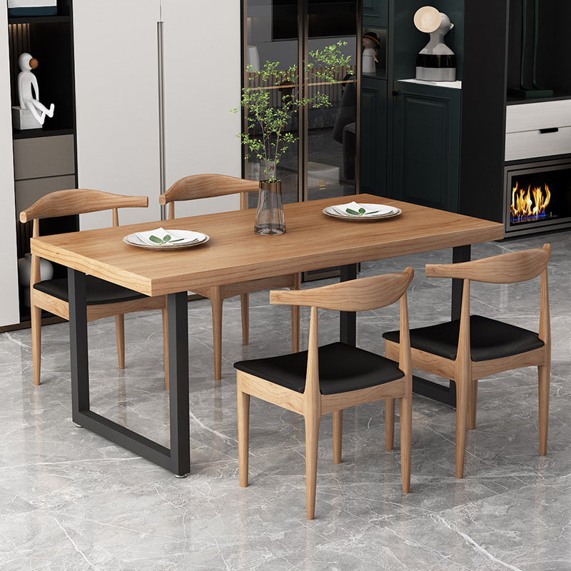 Modern 1/5 Pieces Dining Set Rectangle Wood Dining Table for Kitchen