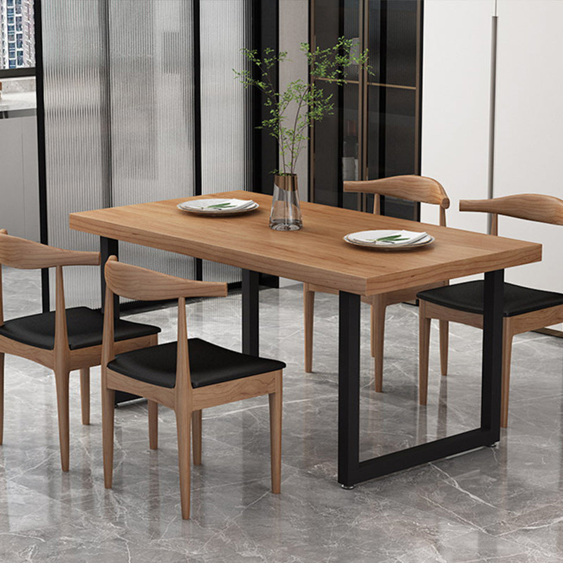 Modern 1/5 Pieces Dining Set Rectangle Wood Dining Table for Kitchen
