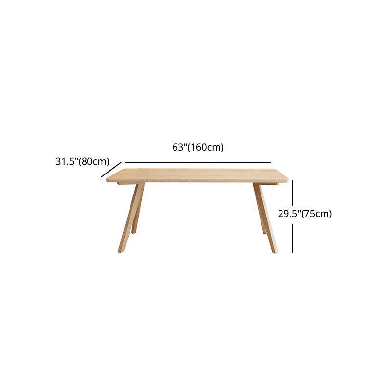 Modern 1/4/5 Pieces Dining Set Rectangle Pine Wood Dining Table for Kitchen