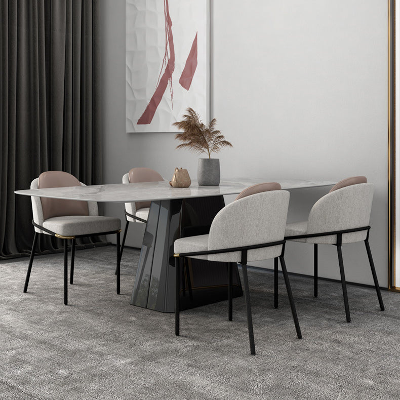 Modern Sintered Stone Dining Table Set 1/5/6/7 Pieces Dining Set for Home Use