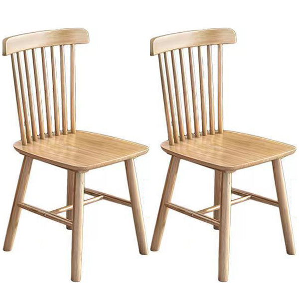 Modern Rubber Wood Dinette Set 1/2/5/7 Pieces Rectangle Beige Dining Table Set