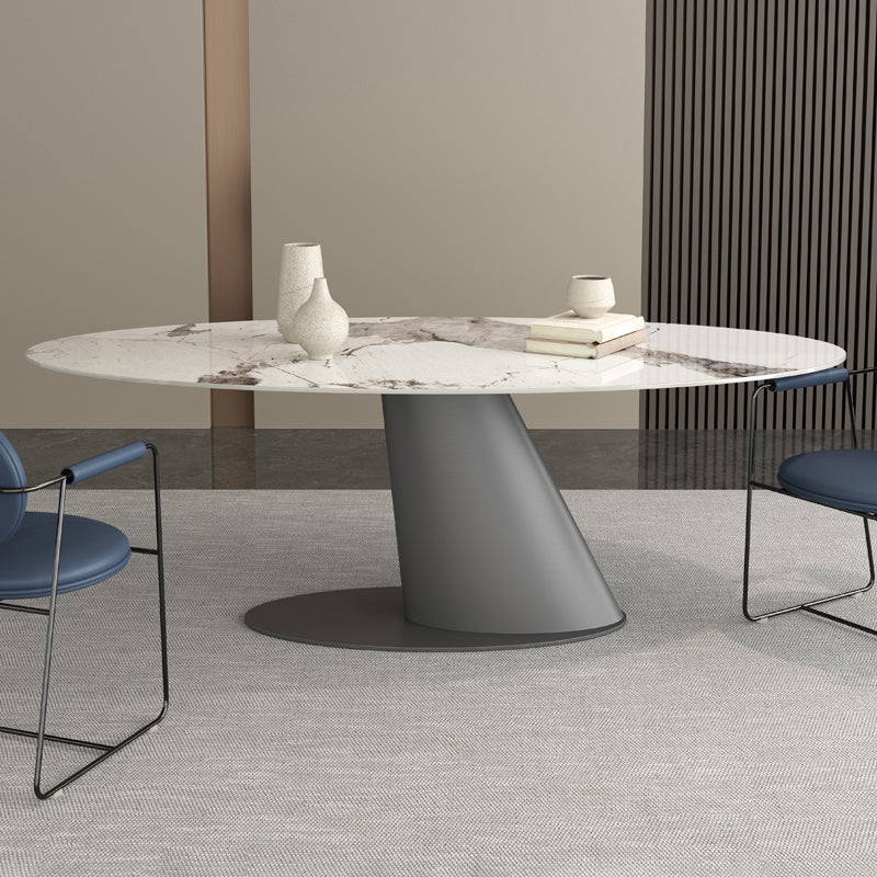 Modern Style Sintered Stone Dining Table Set 1/3/4/7 Pieces Dining Set