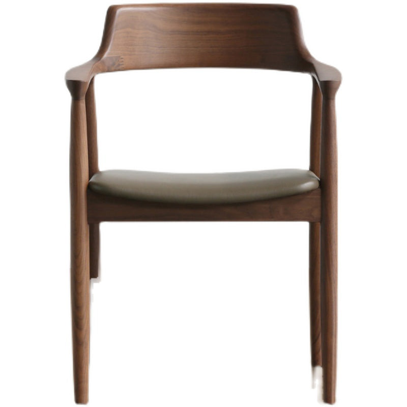 Arm Dining Chairs Contemporary Solid Wood Side Chairs for Dining Room
