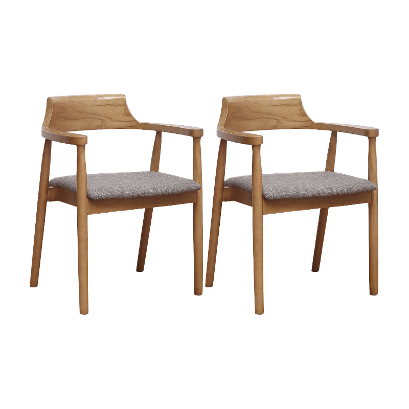 Arm Dining Chairs Contemporary Solid Wood Side Chairs for Dining Room