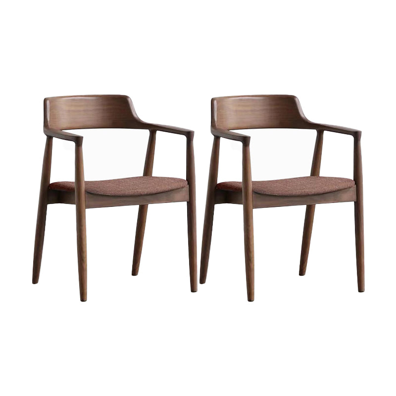 Arm Dining Chairs Contemporary Solid Wood Side Chairs for Dining Room