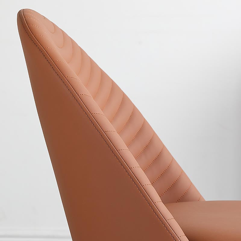 Glam Style Side Chair Leather Dining Side Chair for Dining Room