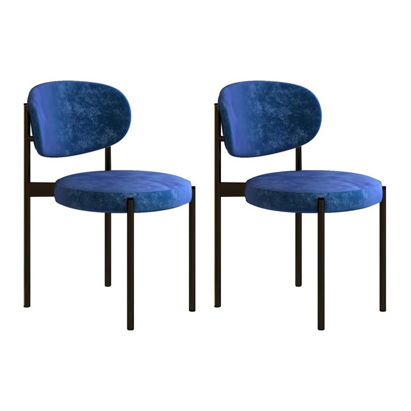 Glam Style Dining Chair Open Back Side Chair for Dining Room
