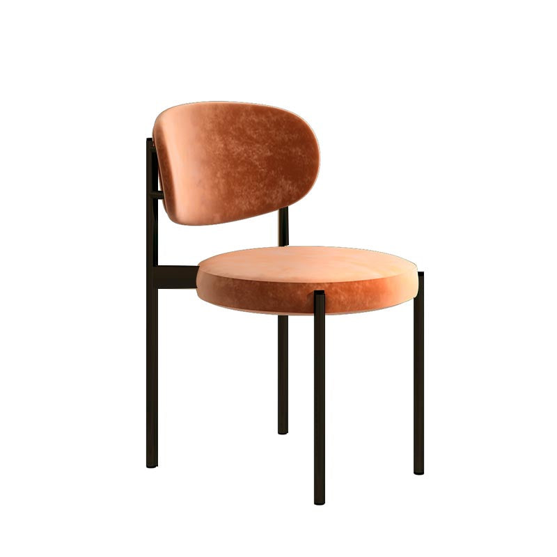 Glam Style Dining Chair Open Back Side Chair for Dining Room
