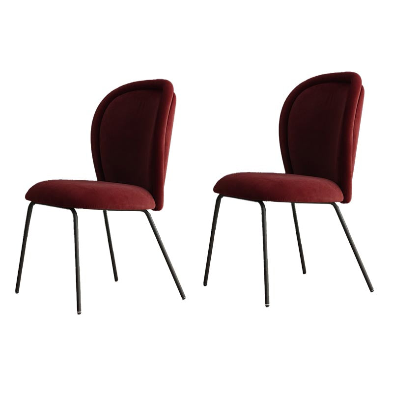 Upholstered Armless Dining Chair Contemporary Dining Room Side Chair
