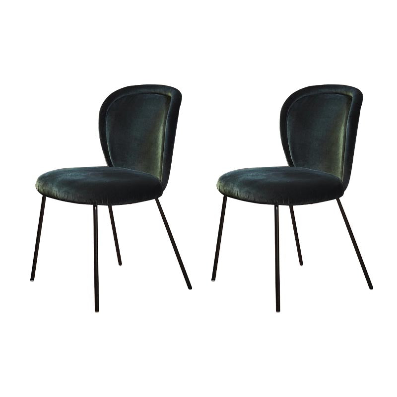 Upholstered Armless Dining Chair Contemporary Dining Room Side Chair