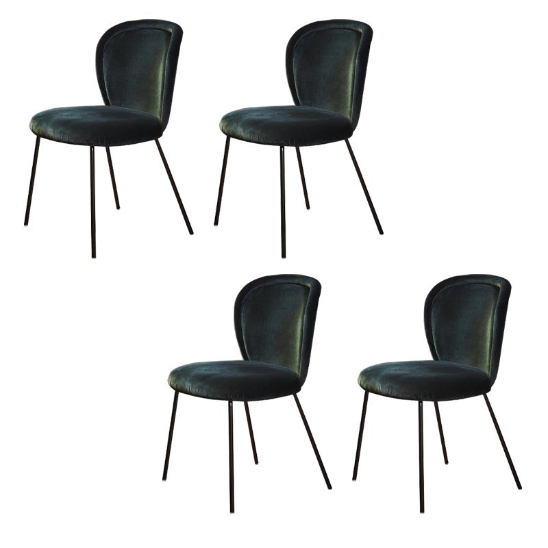 Upholstered Armless Dining Chair Contemporary Dining Room Side Chair