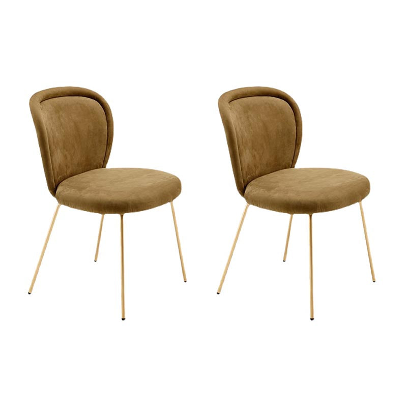 Upholstered Armless Dining Chair Contemporary Dining Room Side Chair