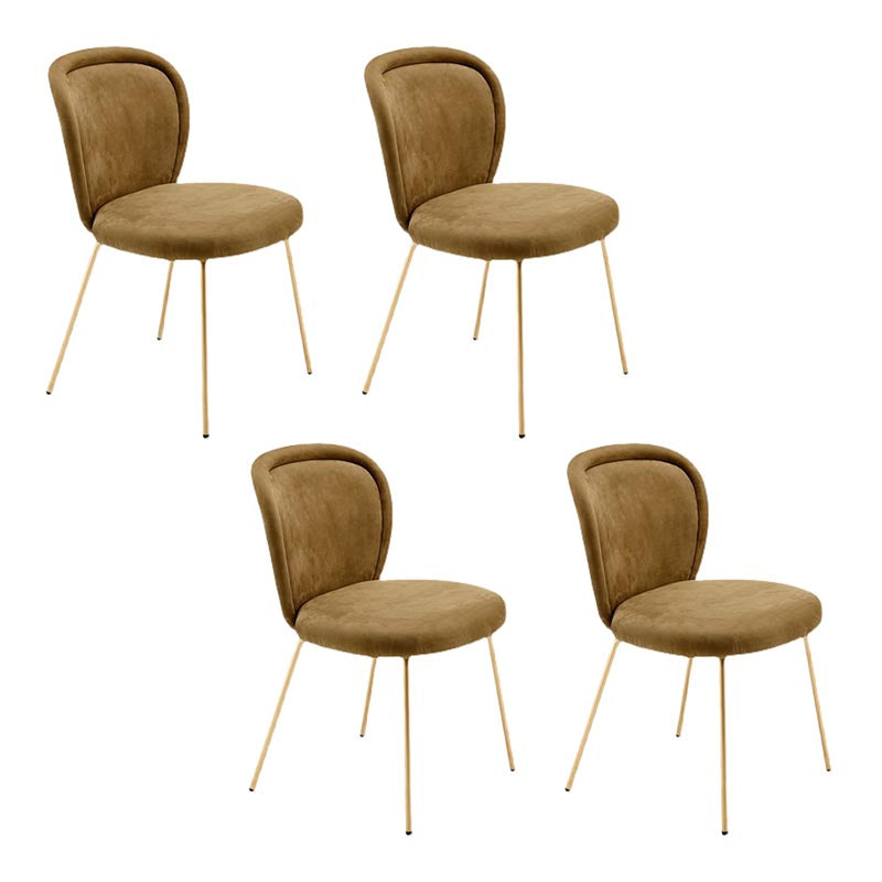 Upholstered Armless Dining Chair Contemporary Dining Room Side Chair