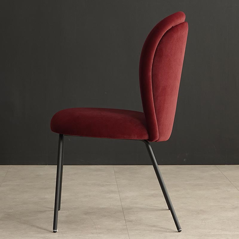 Upholstered Armless Dining Chair Contemporary Dining Room Side Chair