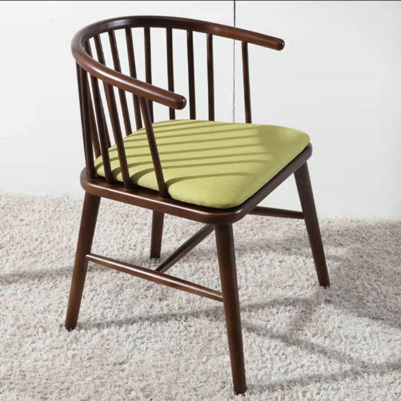 Arm Dining Chairs Modern Oak Wood Side Chairs for Dining Room
