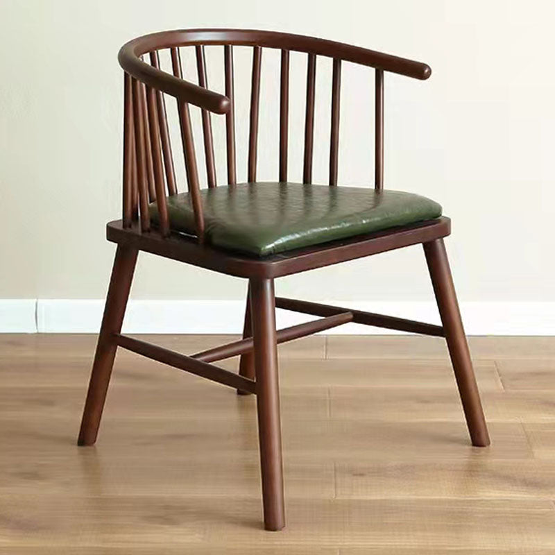 Arm Dining Chairs Modern Oak Wood Side Chairs for Dining Room