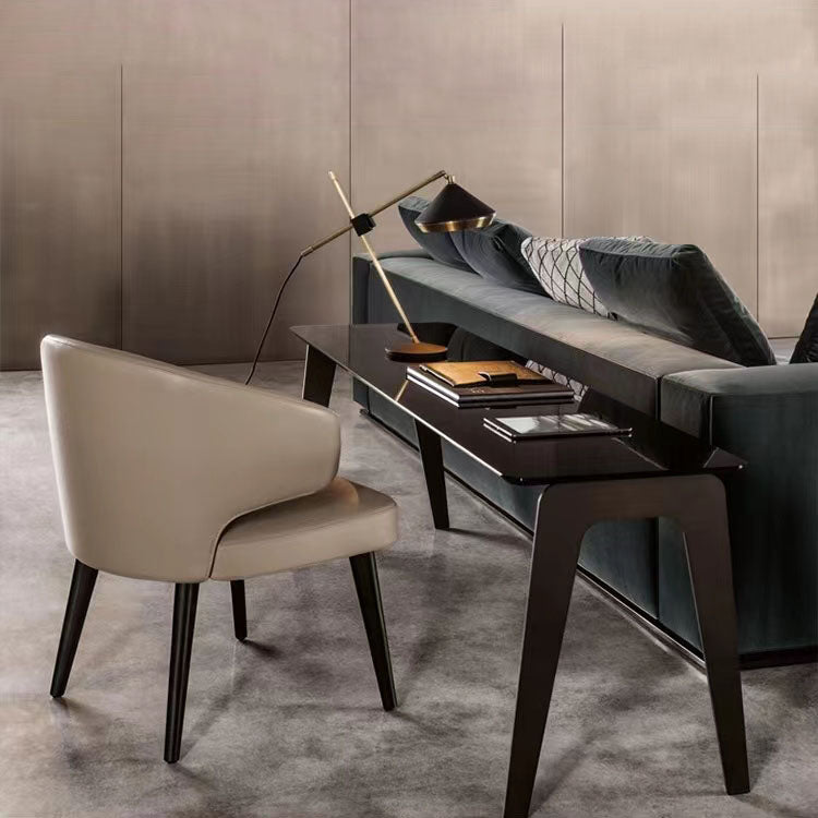 Dining Room Dining Chairs Modern Dining Side Chairs with Wood Legs