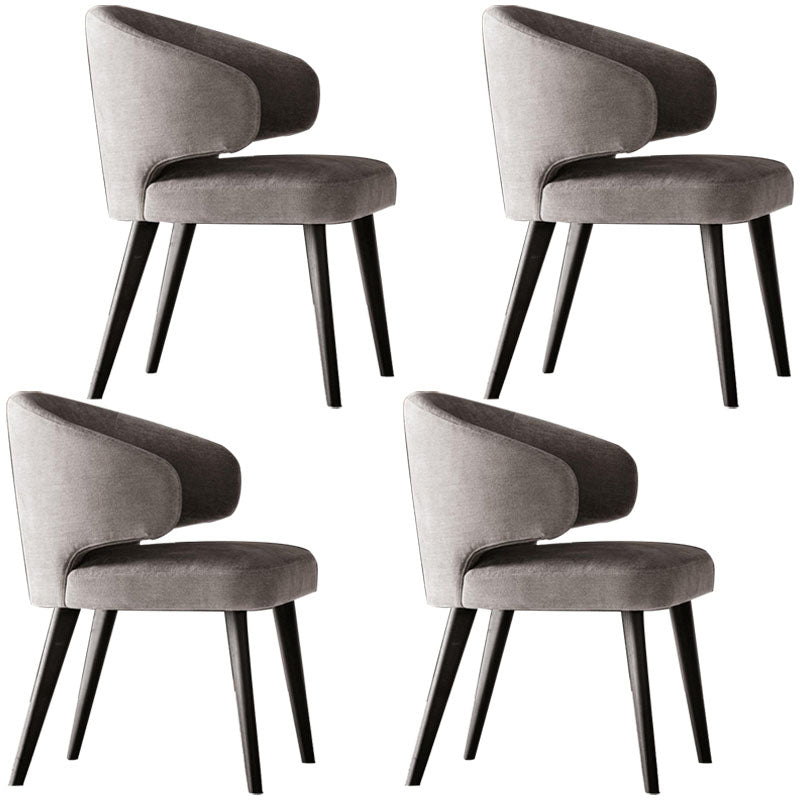 Dining Room Dining Chairs Modern Dining Side Chairs with Wood Legs