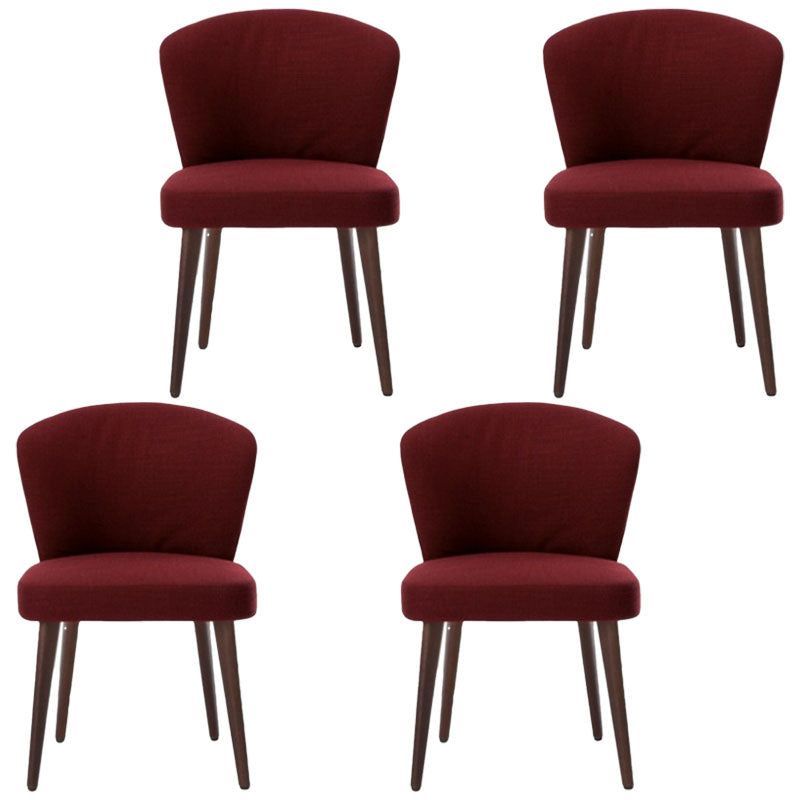 Dining Room Dining Chairs Modern Dining Side Chairs with Wood Legs