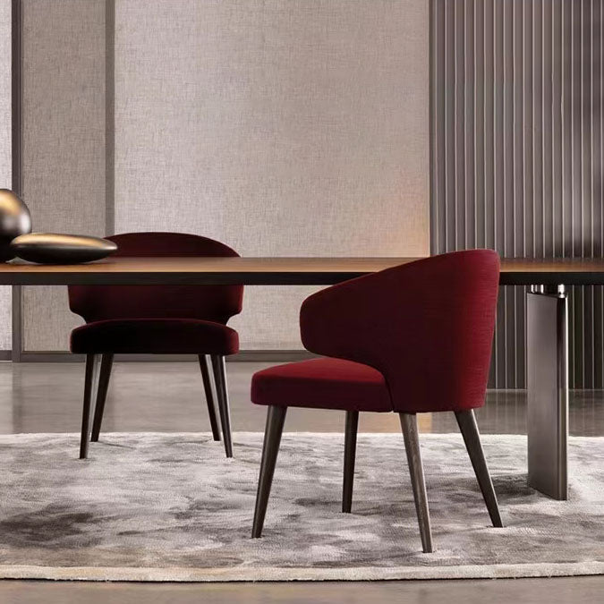 Dining Room Dining Chairs Modern Dining Side Chairs with Wood Legs