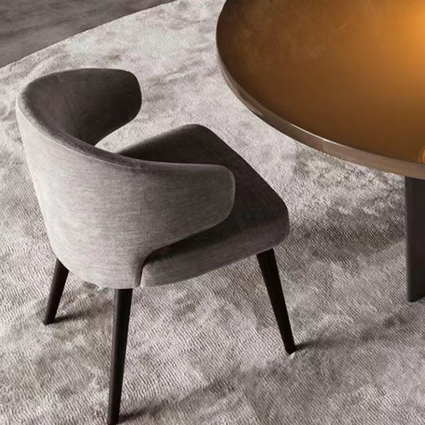 Dining Room Dining Chairs Modern Dining Side Chairs with Wood Legs