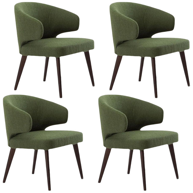 Dining Room Dining Chairs Modern Dining Side Chairs with Wood Legs