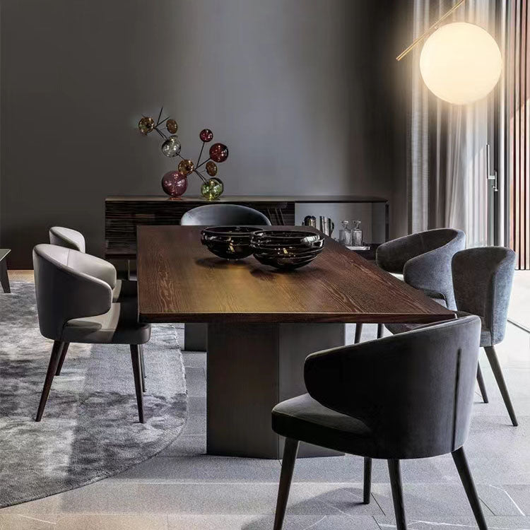 Dining Room Dining Chairs Modern Dining Side Chairs with Wood Legs